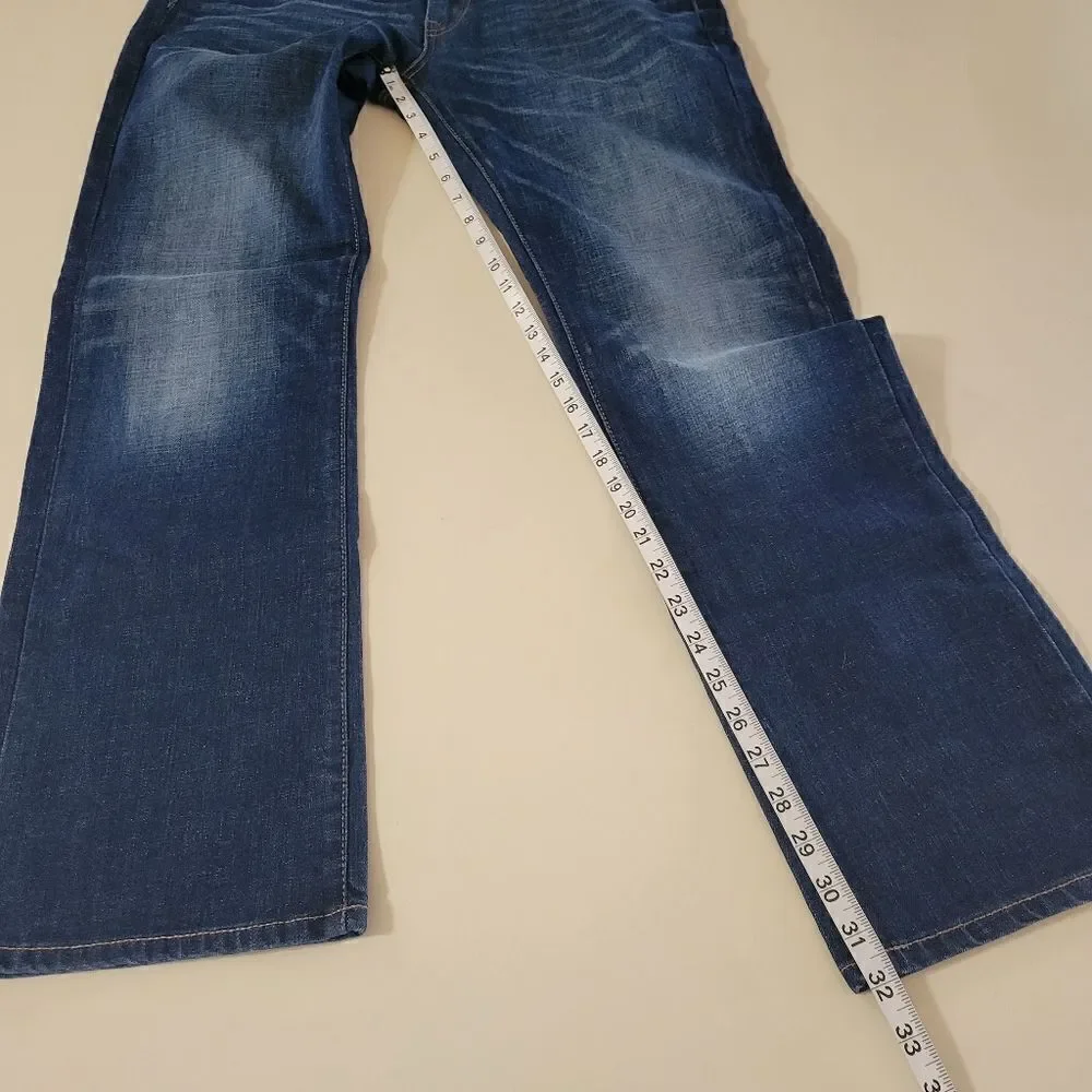 Buffalo David Bitton Men's Dark Blue Relaxed Straight Driven Jeans